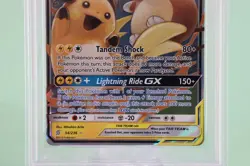 PSA 10 Gem Mint 2019 Pokemon Raichu & Alolan Raichu GX 54/236 Unified Minds - Image 4