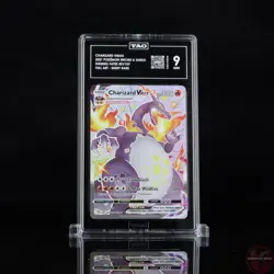 TAG MINT 9 Charizard VMAX SV107/SV122 Rare VMAX Shining Fates Shiny Vault - Image 1