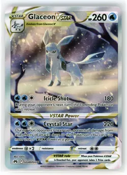 Pokemon Glaceon VSTAR GG40 Crown Zenith Galarian Gallery Ultra Rare Holo - Image 1