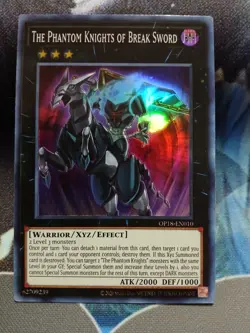 Yugioh The Phantom Knights of Break Sword Super Rare OP18-EN010 Near Mint - Image 1