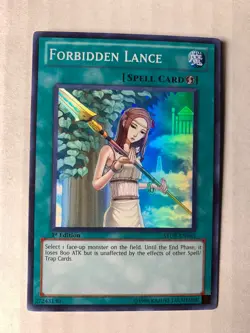 Yugioh Forbidden Lance 1st Edition Super Rare STOR-EN061 NM - Image 1