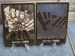 One Piece Don!! Lot (2) Diamond Cracked Ice Foil & Three Captains - Image 1