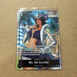 Ms. All-Sunday (Alt Art) OP14-084 SR Seven Warlords of the Azure Ocean ONE PIECE - Image 1