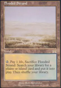 Flooded Strand -Foil Medium Play MTG Onslaught - Image 1