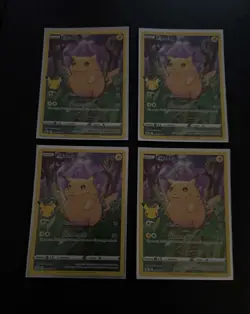 (4) Pikachu Pokemon Celebrations Card # 005/025 FULL ART HOLO RARE - TCG - NMT - Image 1