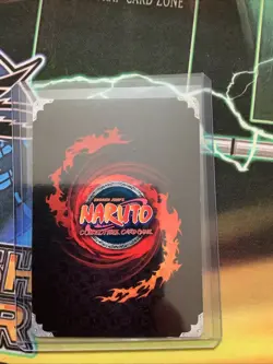 Naruto CCG Sasuke Uchiha holo super rare collectible card near mint or better - Image 2