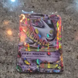 Pokemon M Gengar EX Mega Evolution XY Promo XY166 Holo Rare Card - Image 1
