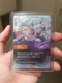 Riftbound Sett - Brawler Card 232/221 Overnumbered Signature. - Image 5