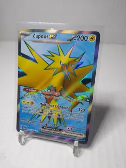 Zapdos EX 192/165 SV Scarlet & Violet 151 Holo Full Art Pokemon Card - Image 3