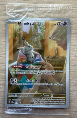 Mimikyu 075 Scarlet & Violet Paldean Fates Black Star Promo Card Sealed - Image 1