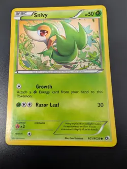 Pokemon SNIVY Legendary Treasures Card NM/M RC1/RC25 HOLO Radiant Collection - Image 4