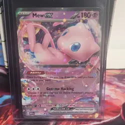 Pokemon Mew ex Ultra Rare Full Art Holo 151/165 Scarlet & Violet 151 Basic Card - Image 1