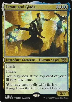MTG - Errant and Giada (foil) - Near Mint Rare. MOM - Image 1