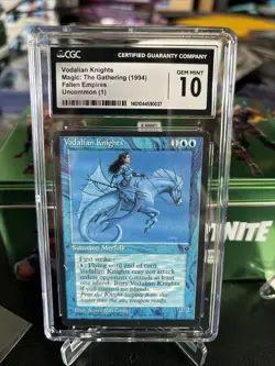 Vodalian Knights Fallen Empires CGC 10 Graded MTG Magic The Gathering 1994 - Image 1