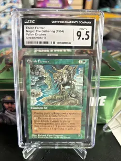 Elvish Farmer Fallen Empires CGC 9.5 Graded MTG Magic The Gathering 1994 - Image 1