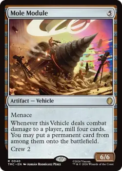 Mole Module - Surge Foil Light Play, English Magic the Gathering MTG Teenage Mut - Image 1