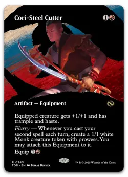 Cori-Steel Cutter (Borderless) #343 (NM) Tarkir Dragonstorm TDM Magic MTG - Image 1