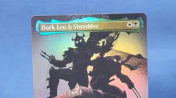 Dark Leo And Shredder Borderless Foil NM/M - MTG - TMNT - TMT 220 - Image 4