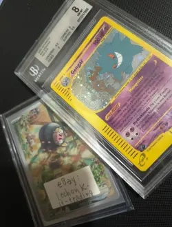 💜 Gengar H9/H32 Pokemon Skyridge Holo Perfect Swirl 666 ENG BGS 8 NM no PSA 10 - Image 3