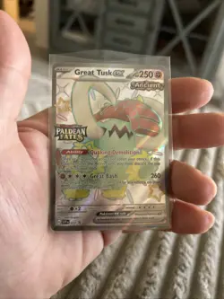 Pokemon Cards Great Tusk ex SVP072 Shiny Holo Promo Paldean Fates - (NM) - Image 1