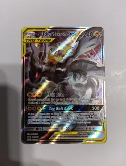 Pokemon Pikachu & Zekrom GX TAG TEAM GX Promo Holo SM168 English Card MP - Image 1