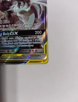 Pokemon Pikachu & Zekrom GX TAG TEAM GX Promo Holo SM168 English Card MP - Image 5