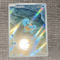 Pokemon Squirtle Full Art Holo Illustration Rare 170/165 Scarlet & Violet 151 2… - Image 1