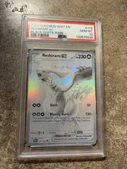 PSA 10 Pokemon Reshiram ex White Flare Holo - Image 1