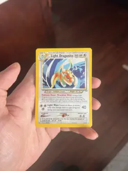 Pokemon Light Dragonite Neo Destiny Holo Rare NM 14/105 Unlimited English - Image 1