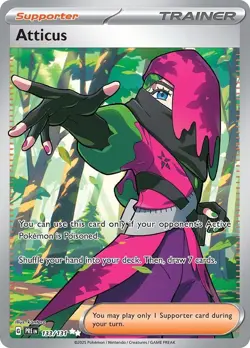 2025 Pokemon Pre-Release Atticus – Full Art Ultra Rare – PSA 10 GEM MINT - Image 1