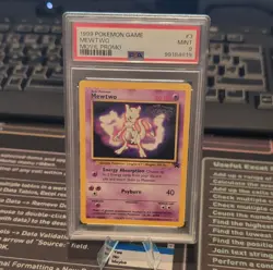 Pokemon Mewtwo 03/53 Wotc Promo Movie Promo Regular PSA 9 70 HP Basic Psyburn 40 - Image 1