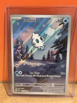 Vanillite 111/086 Illustration Rare Pokemon TCG Scarlet & Violet White Flare NM - Image 1