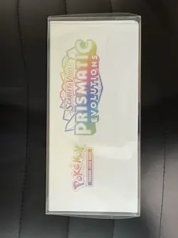 Pokemon Center Prismatic Evolutions ETB Elite Trainer Box Factory Sealed w/ Case - Image 5