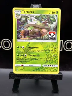 Torterra Reverse Holo Rare Pokemon League Promo Ultra Prism 9/156 MP - Image 2