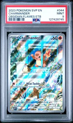2023 Pokemon Black Star Promo #044 Charmander | Obsidian Flames ETB | PSA 9 - Image 1
