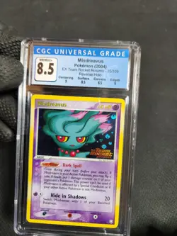 2004 Pokemon EX Team Rocket Returns Misdreavus Reverse Holo Foil CGC 8.5 Stamp - Image 2