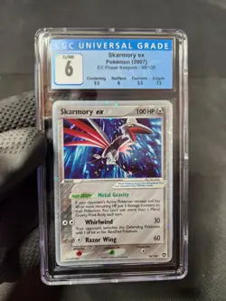 2007 Pokemon EX Power Keepers Skarmory ex #98/108 Holo Graded CGC 6 Like PSA - Image 3