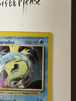 Pokemon Gyarados 6/102 Base Set Holo Rare Wizards of the Coast 1999 Vintage - Image 5
