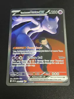 Team Rocket's Mewtwo ex 281/217 SIRSecret Ascended Heroes Pokemon IN HAND MINT - Image 1
