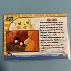 Success #55 Topps Movie Edition Pikachu's Vacation Black Label Pokemon 1998 - Image 2