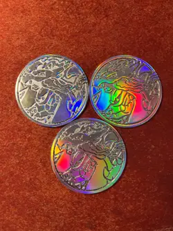 Mega Charizard X EX UPC Metal Coin (3) Lot of three - Pokemon - Image 1