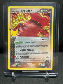 Groudon 9/95 Holo Rare Pokemon 2022 Celebrations: Classic Collection NM - Image 1