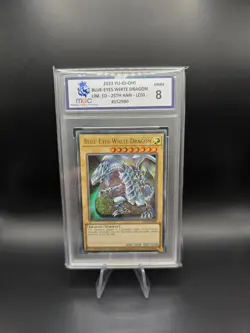 2023 YU-GI-Oh! Blue-Eyes White Dragon LC01-EN004 MGC 8 (like PSA) - Image 1