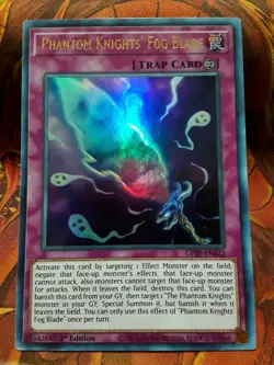 Yugioh Phantom Knights' Fog Blade Ultra GFTP-EN122 1st Lightly Played - Image 1