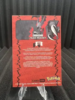 Charizard #6 - Gold Holo Box Hit - Cards Top Rocket Set - Pokemon Card NM - Image 2