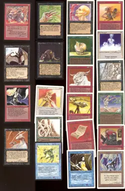 Magic MTG Beta Unlimited Legends Antiquities LOT of cards signed by Anson Maddoc - Image 1