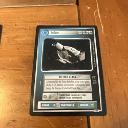 Star Trek CCG Cards Lot Of 5 Ship Cards - Defiant, Mirror Terok Nor ++ - Image 2