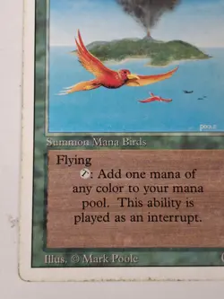 MTG: Birds Of Paradise Card Regular Revised Magic The Gathering- MP B BB - Image 5