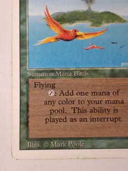 MTG: Birds Of Paradise Card Regular Revised Magic The Gathering- MP C BB - Image 5