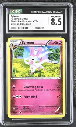CGC 8.5 Sylveon 2013 Black Star Promos XY04 Holo Pokemon Card - Image 1